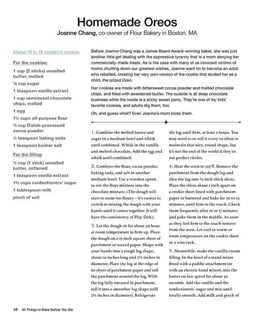 50 Things to Bake Before You Die by Allyson Reedy: Paper Over Board; 144 pages / English