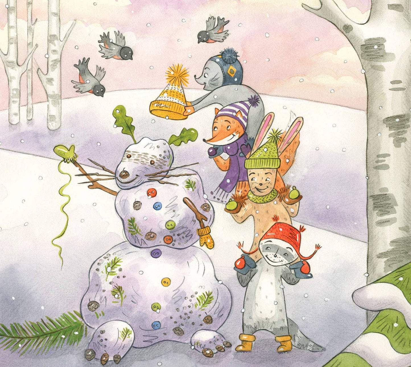 Raccoon's Perfect Snowman, a picture book