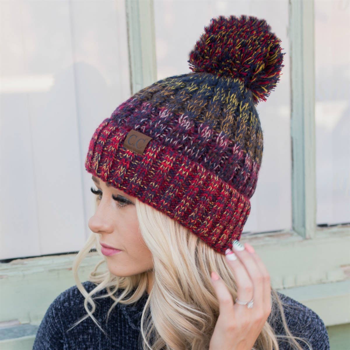 Youth/Adult C.C Park City Super Soft Acrylic Beanie in Red