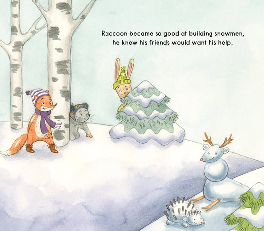 Raccoon's Perfect Snowman, a picture book