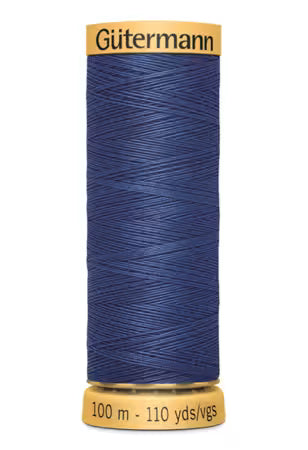 Gütermann Cotton Thread 50 100m Solid Bright Navy # 744491-6340