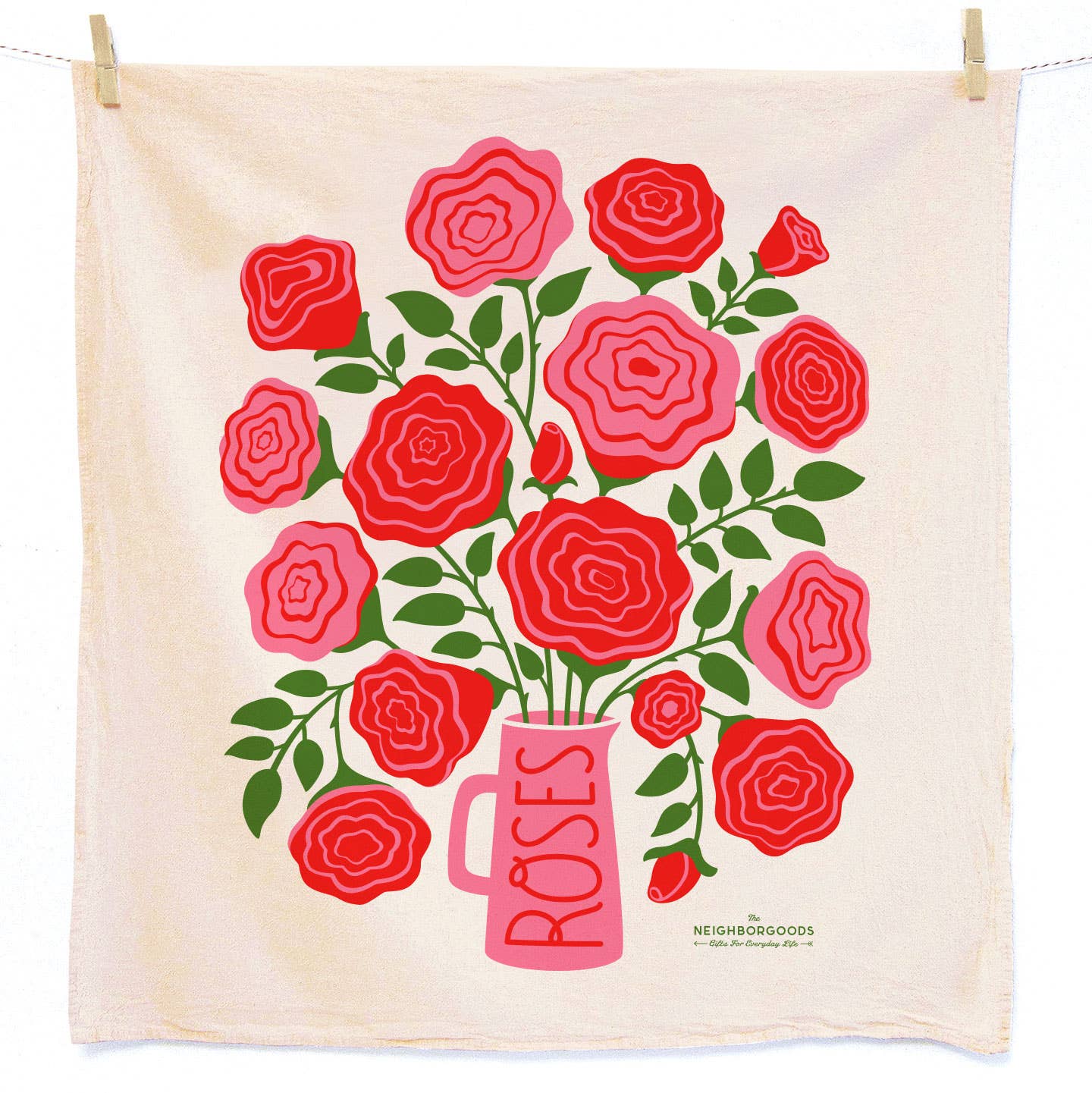 EDIBLE FLOWERS (Rose, Lilac, Marigold) - Tea Towel Set of 3