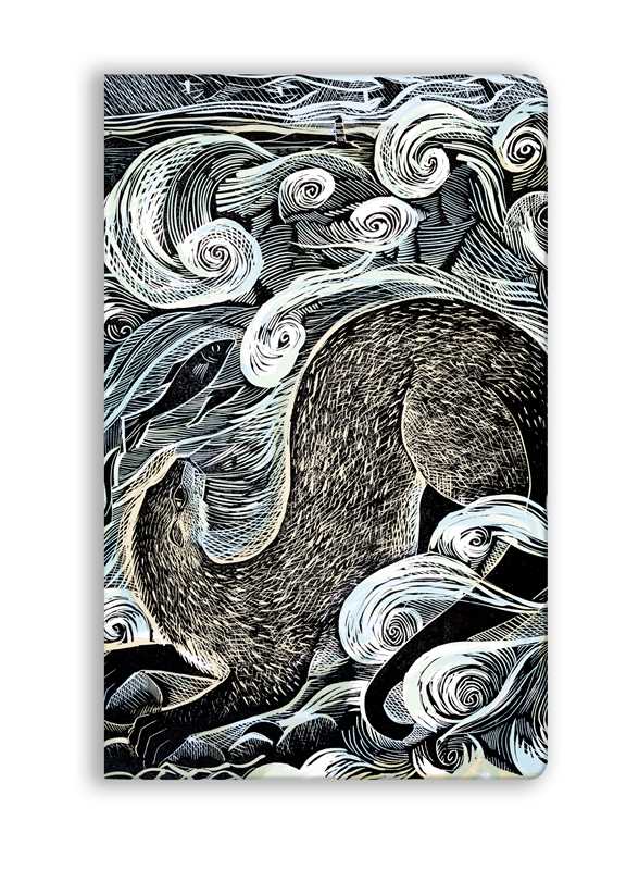Angela Harding: Shetland Otter, Shetland Sea (Soft Touch Journal) by: Notebook / blank book; 192 pages / English
