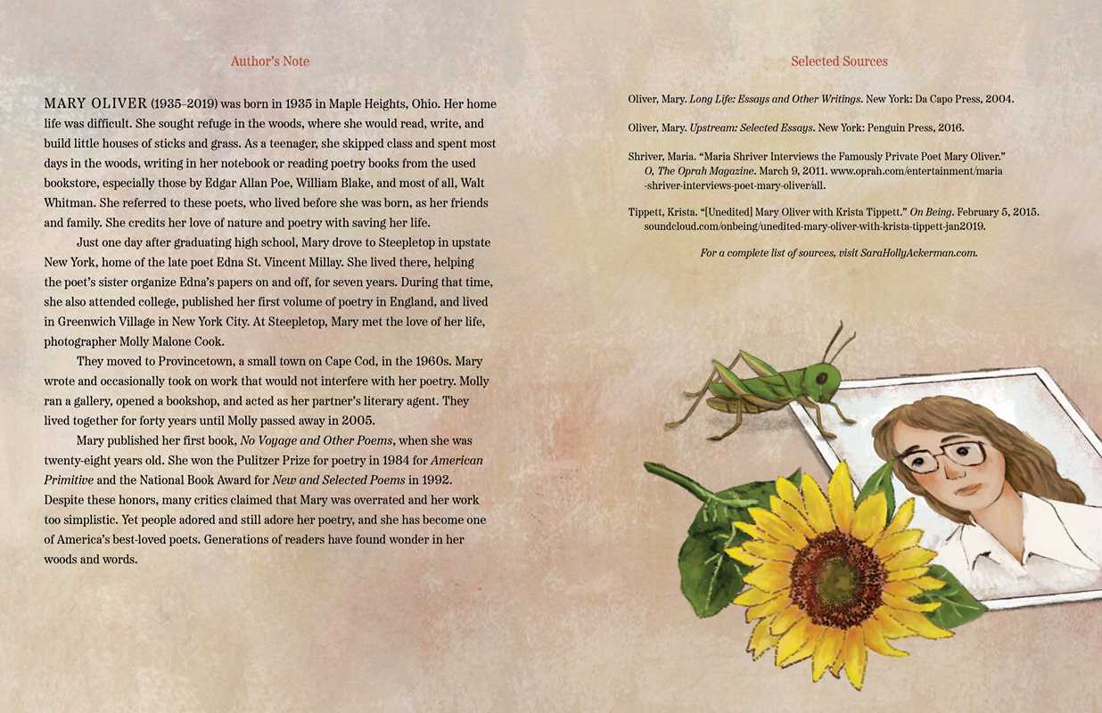 Woods & Words by Sara Holly Ackerman: Hardcover; 40 pages / English