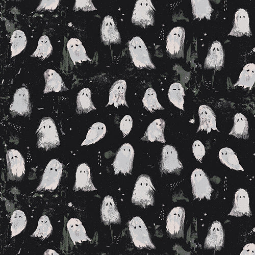 Katarina Roccella - Oh My Ghost Noir - Enshadow - Art Gallery Fabrics