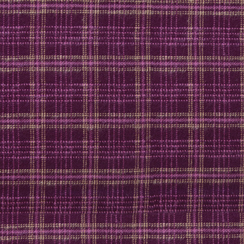 AGF Studio FLANNEL - Crosshatch Plaid Merlot (Dobby) - Highlands FLANNEL - AGF