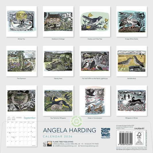 Angela Harding Wall Calendar 2026 (Art Calendar) by: Calendar; 12 pages / English