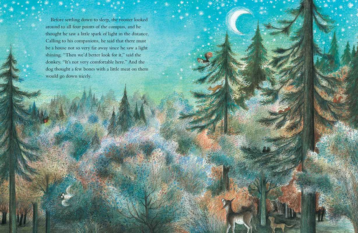 Bremen Town Musicians by Brothers Grimm: Hardcover; 32 pages / English