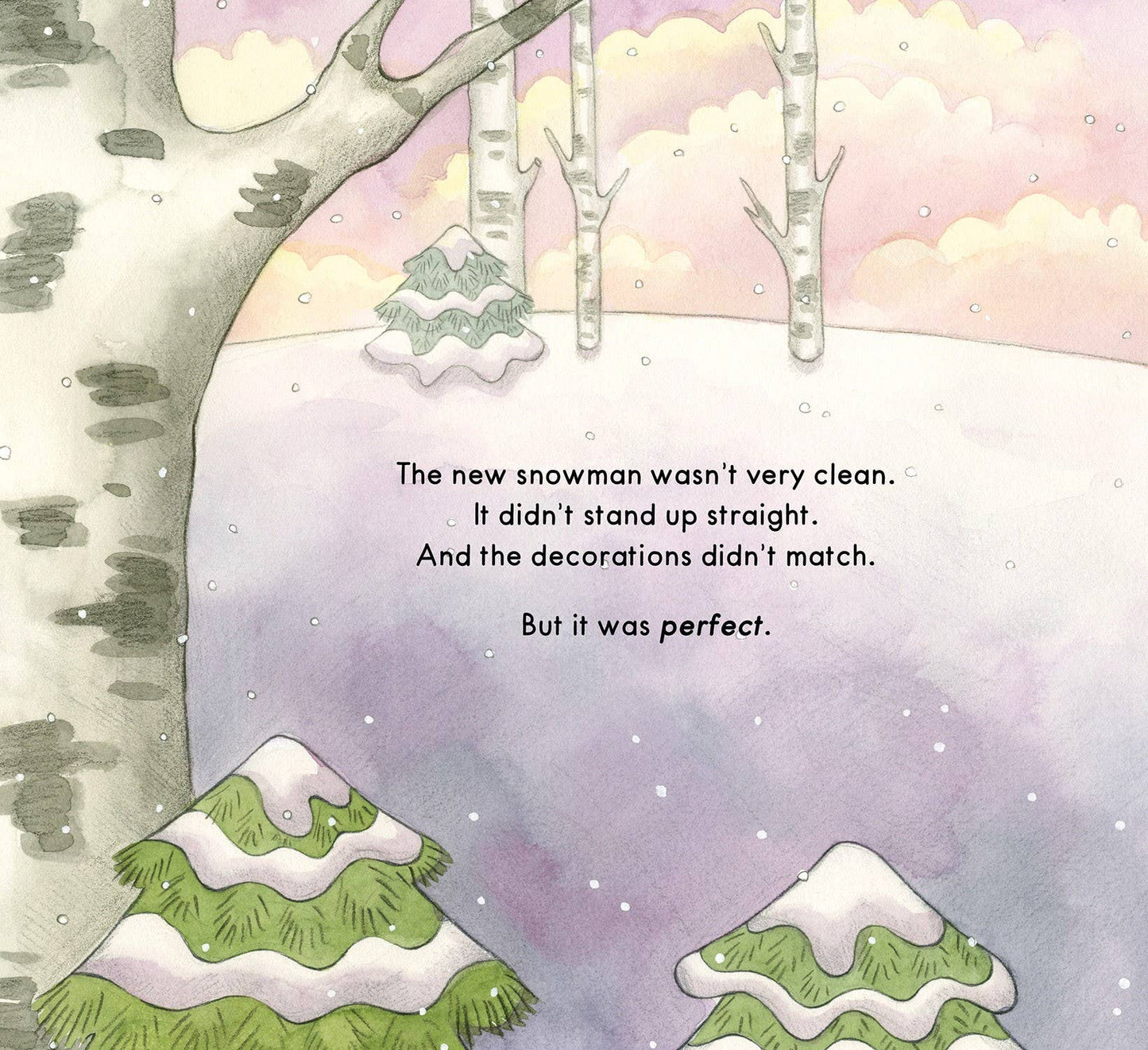 Raccoon's Perfect Snowman, a picture book