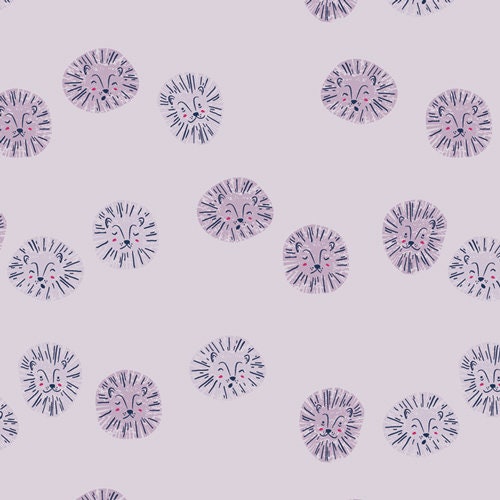 AGF Studio - Lush Lions Lilac - Selva - Art Gallery Fabrics