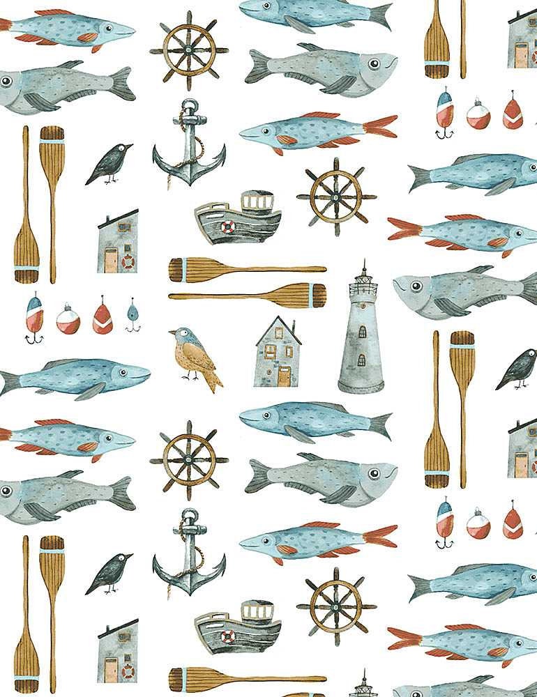 Dear Stella House Designer - Carp-E Diem - Hook, Line & Sinker - Dear Stella