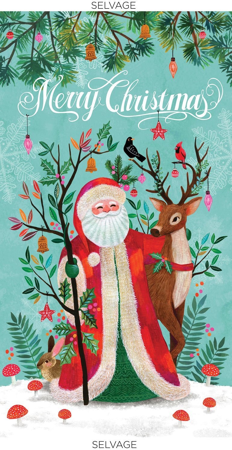 Pre- Cut 23.5" Panels - Quilting Cotton - Rebel Without a Claus Panel - Dear Stella