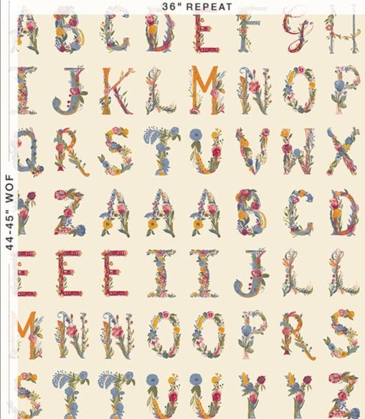 Bari J. Ackerman - Joyeux Alphabet Two Panel - The Season of Tribute Collection