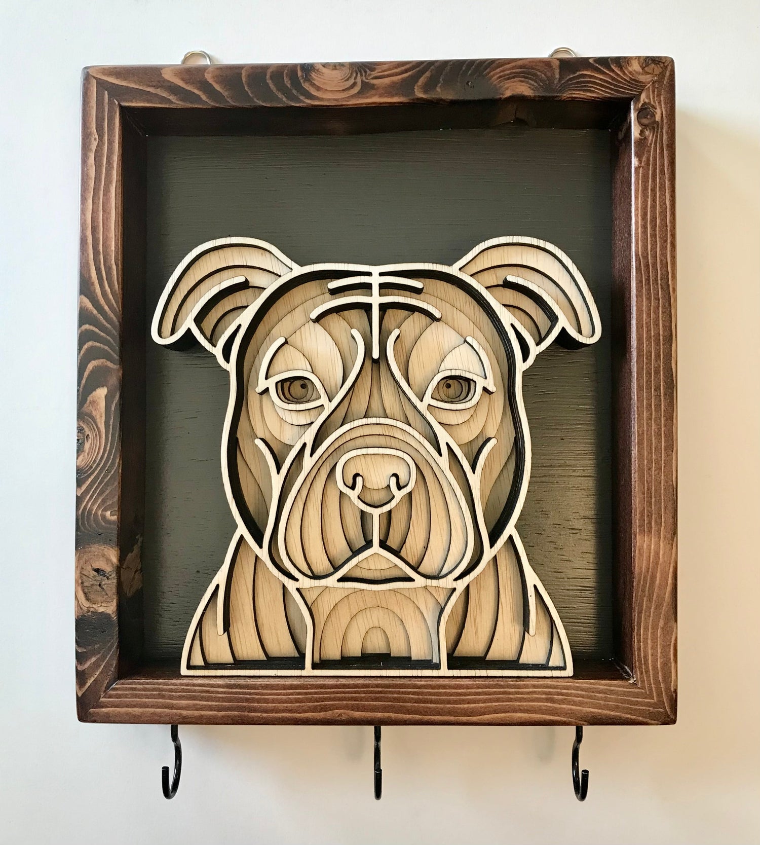 3D Dog Shadow Box