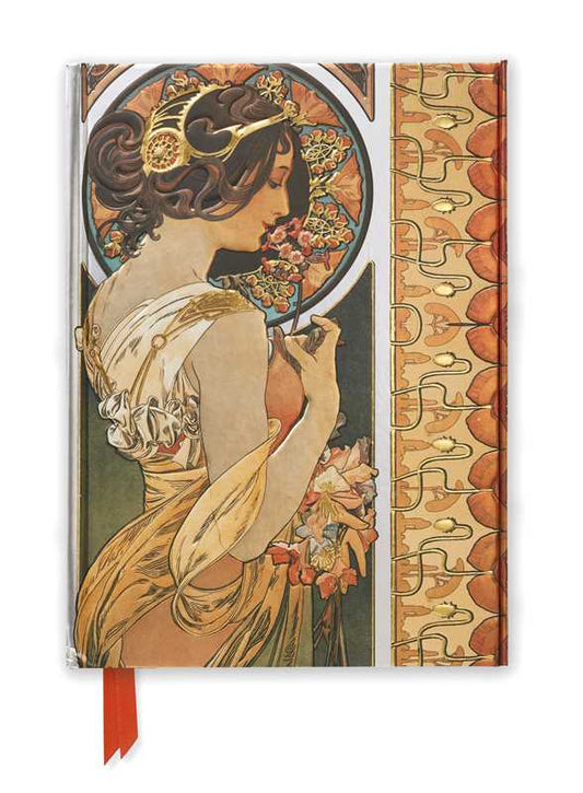 Mucha: Cowslip and Documents Decoratifs (Foiled Journal) - 6"x 8.5" blank book; 176 pages