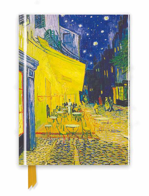 Vincent van Gogh: Café Terrace (Foiled Journal) 6"x 8" lined blank book; 176 pages