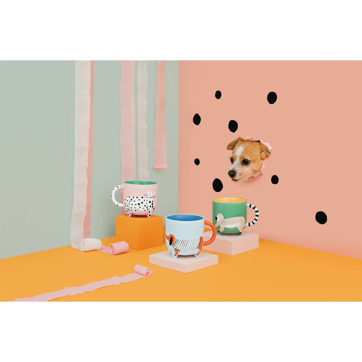 Dachshund Critter Mug: Multi-Colored