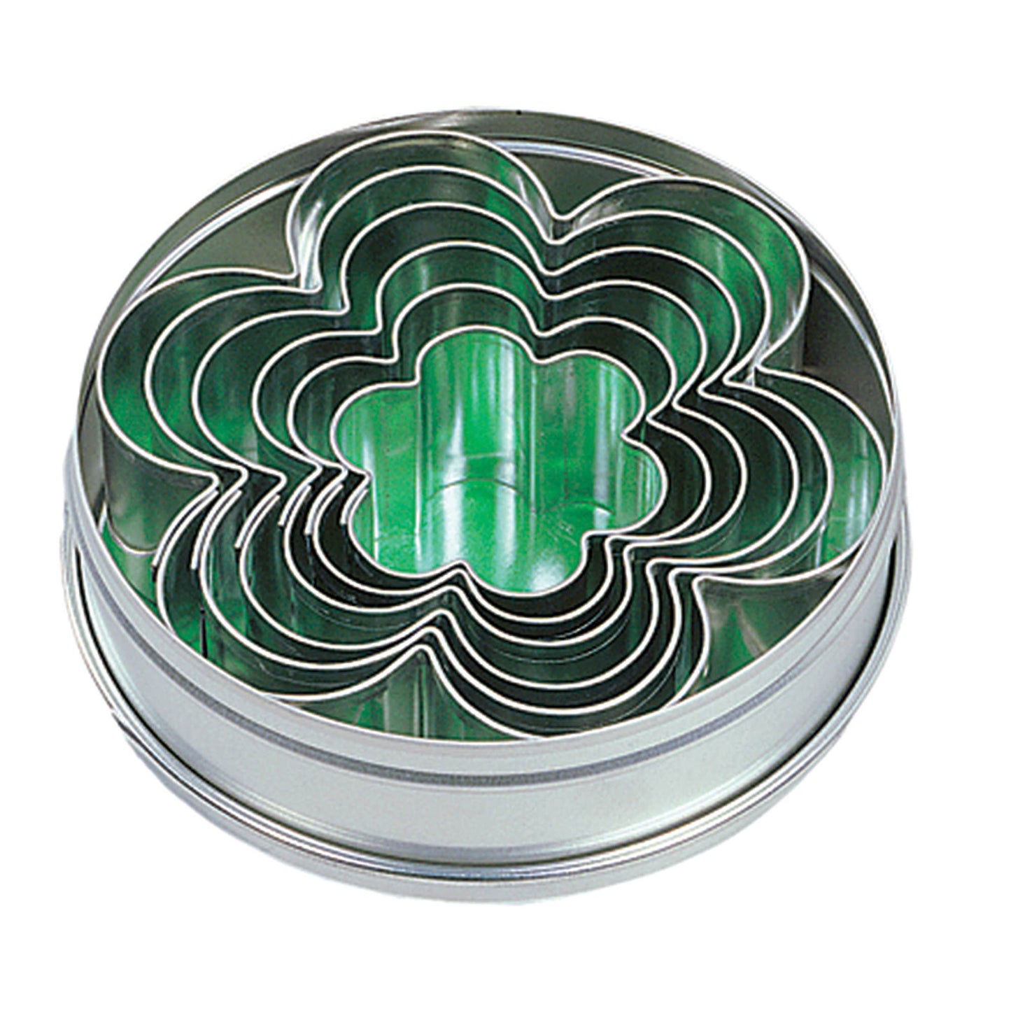 Fox Run Flower Cookie Cutter Set, Stainless Steel, 6-Piece