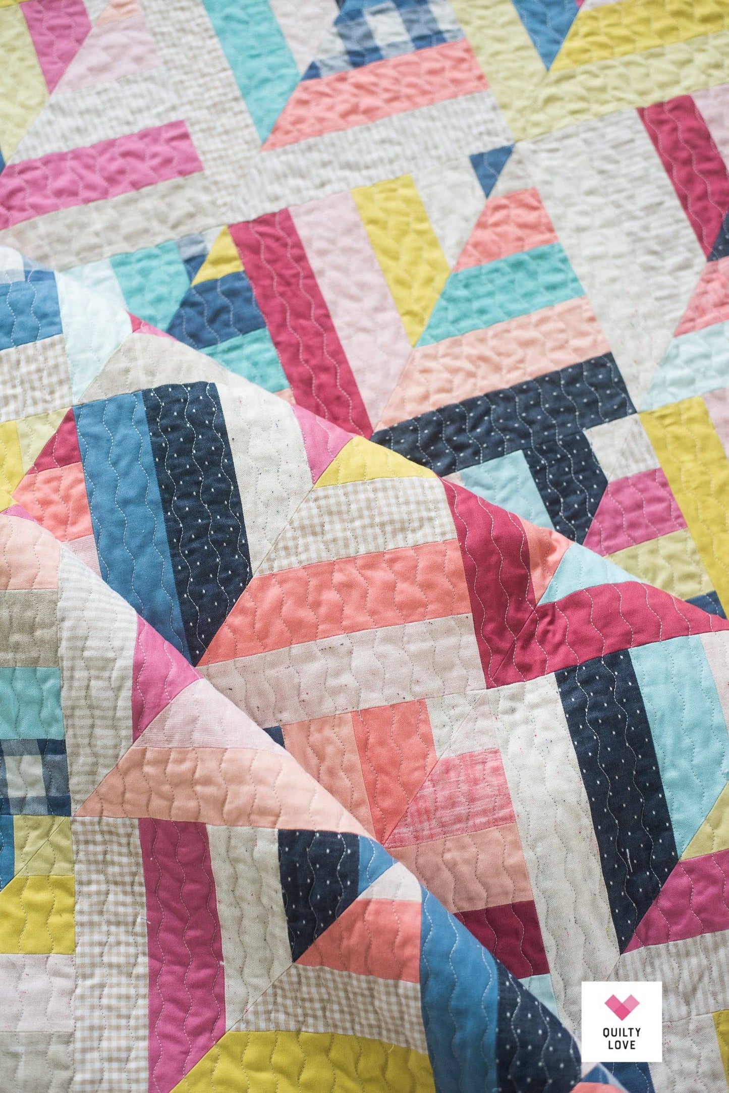 Lucky Log Cabins PAPER Quilt Pattern