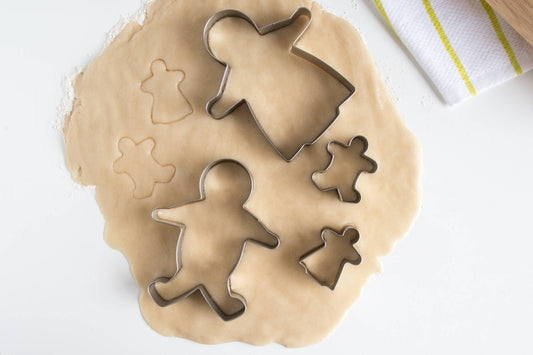 Fox Run Gingerbread Family Cookie Cutter Set, 4-Piece