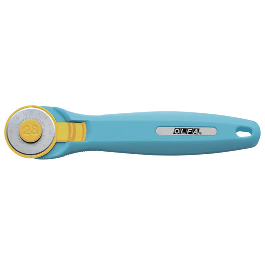 OLFA 28mm Aqua Quick Change Rotary Cutter & Bonus Touch Knife # 1131225