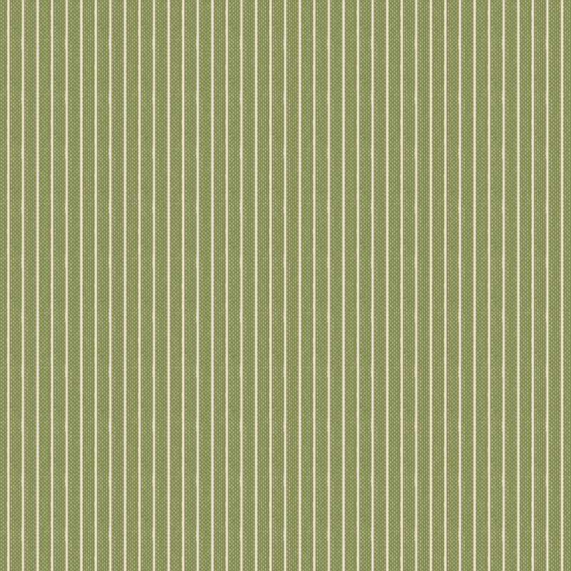 Tilda - Creating Memories - Woven Stripe Green -  Brewer