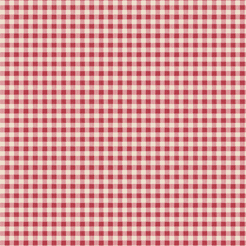 Tilda - Creating Memories - Woven Gingham Red -  Brewer