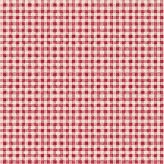 Tilda - Creating Memories - Woven Gingham Red -  Brewer