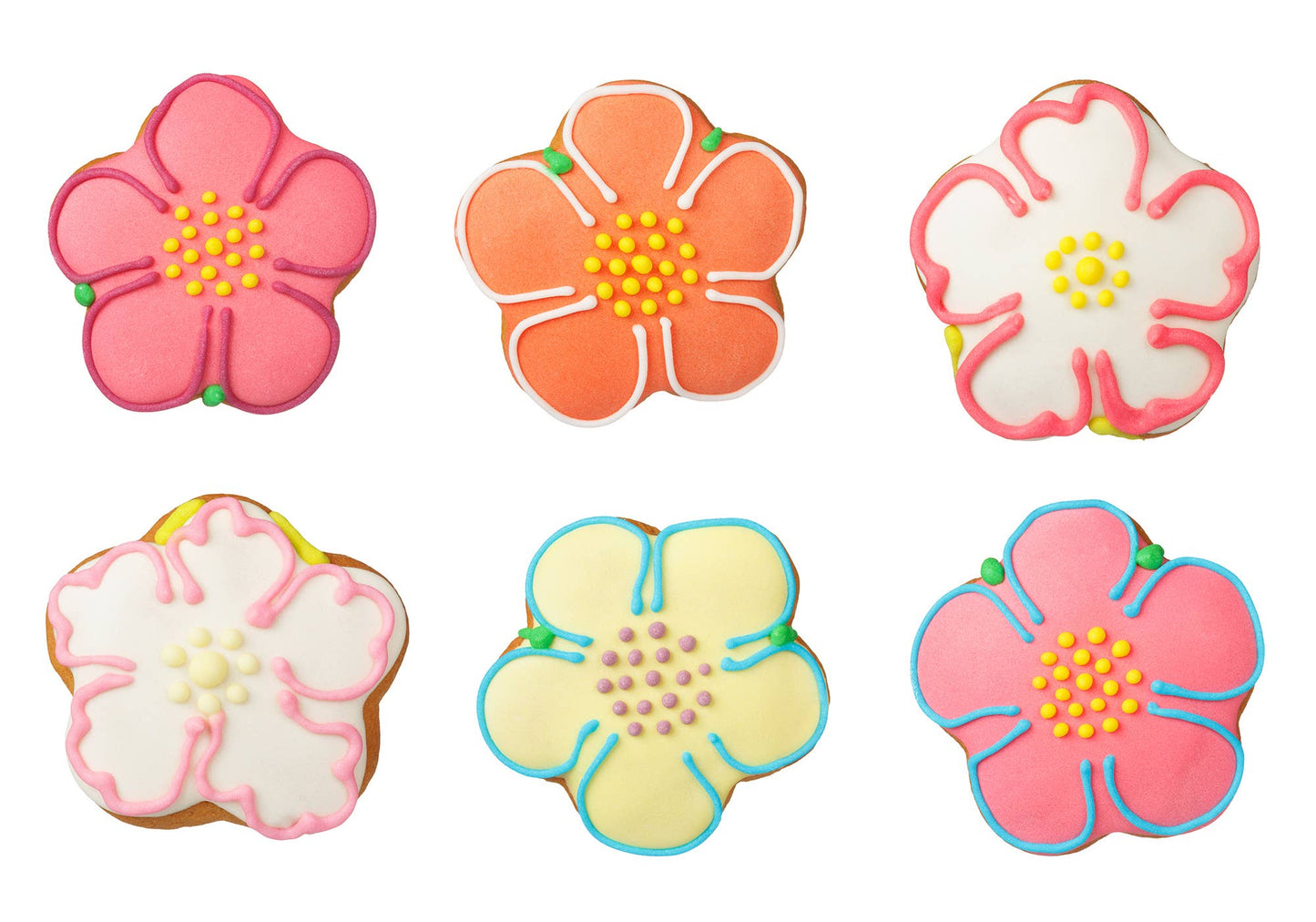 Fox Run Flower Cookie Cutter Set, Stainless Steel, 6-Piece