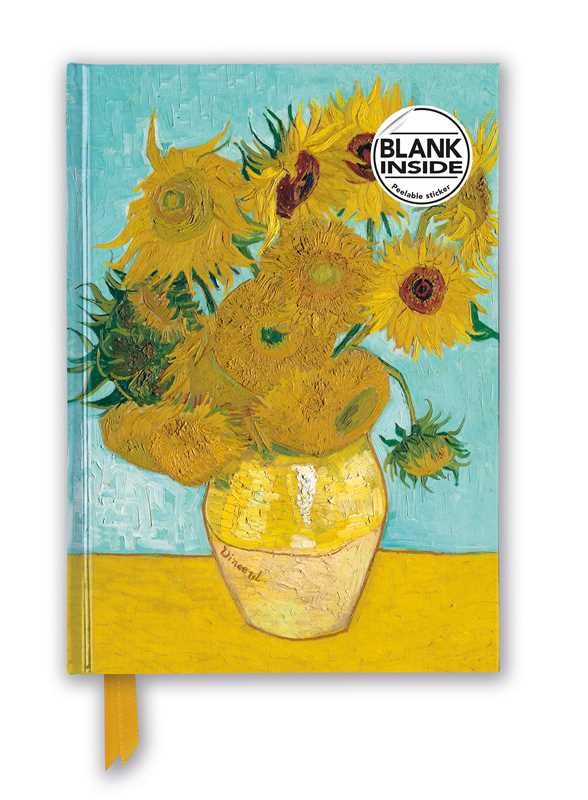 Vincent van Gogh: Sunflowers (Foiled Blank Journal) 6"x 8.5" blank book; 176 pages