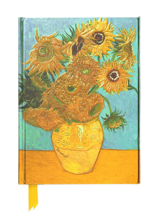 Vincent van Gogh: Sunflowers (Foiled Journal) 6"x 8.5" lined blank book; 176 pages