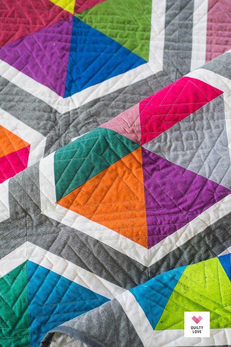 Triangle Hexies PAPER quilt pattern - 2nd edition