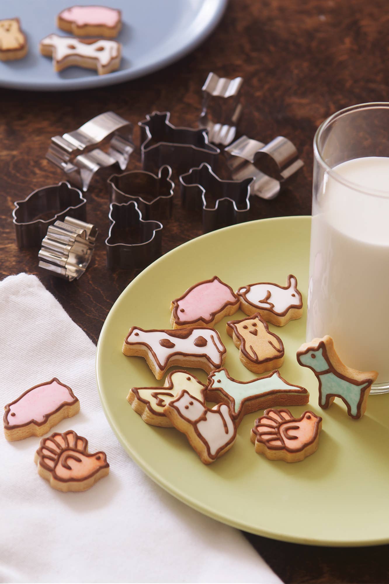 Fox Run Mini Animal Cookie Cutter Set, 9-Piece, 1.5" x 1"
