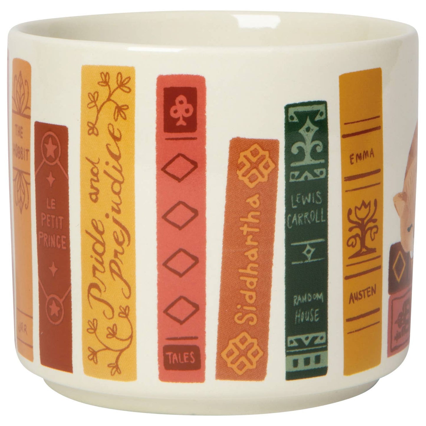 Book Club Mug with Lid: Multi-Colored