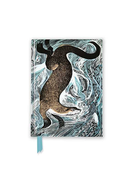 Angela Harding: Fishing Otter (Foiled Pocket Journal) by: Notebook / blank book; 176 pages / English