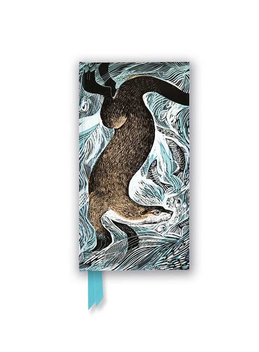 Angela Harding: Fishing Otter (Foiled Slimline Journal) by: Notebook / blank book; 128 pages / English