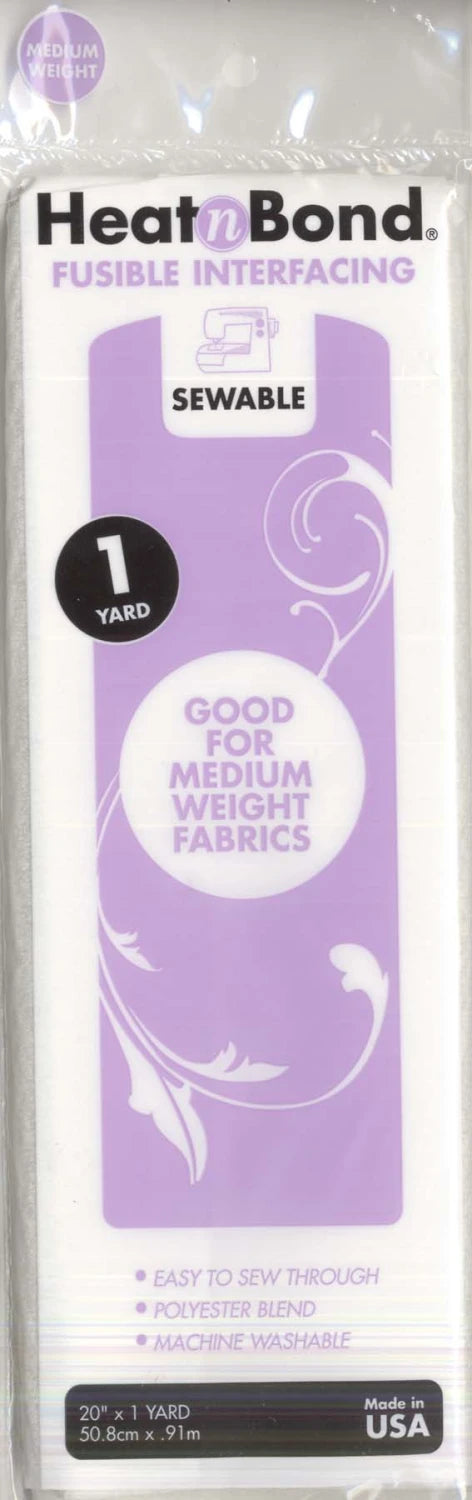 Heat N Bond - Medium Weight Fusible Interfacing - 20in x 1yd
