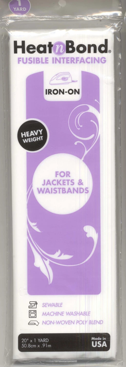 Heat N Bond - Heavy Weight Fusible Interfacing - 20in x 1yd