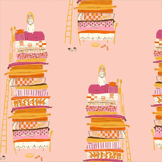 Heather Ross - Princess And The Pea Pink Cotton - Heather Ross Favorites