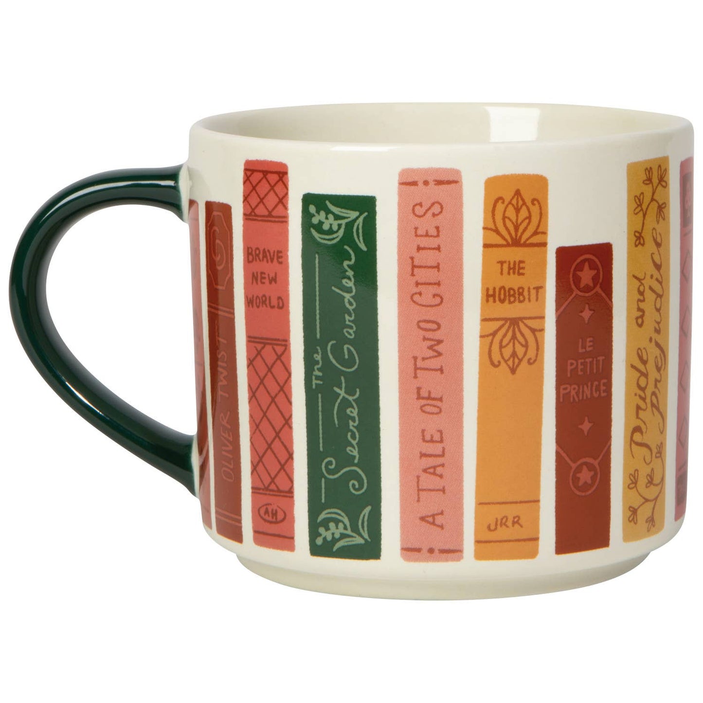 Book Club Mug with Lid: Multi-Colored