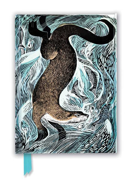 Angela Harding: Fishing Otter (Foiled Journal) by: Notebook / blank book; 176 pages / English