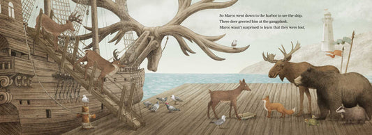 Antlered Ship by Dashka Slater: Hardcover; 48 pages / English