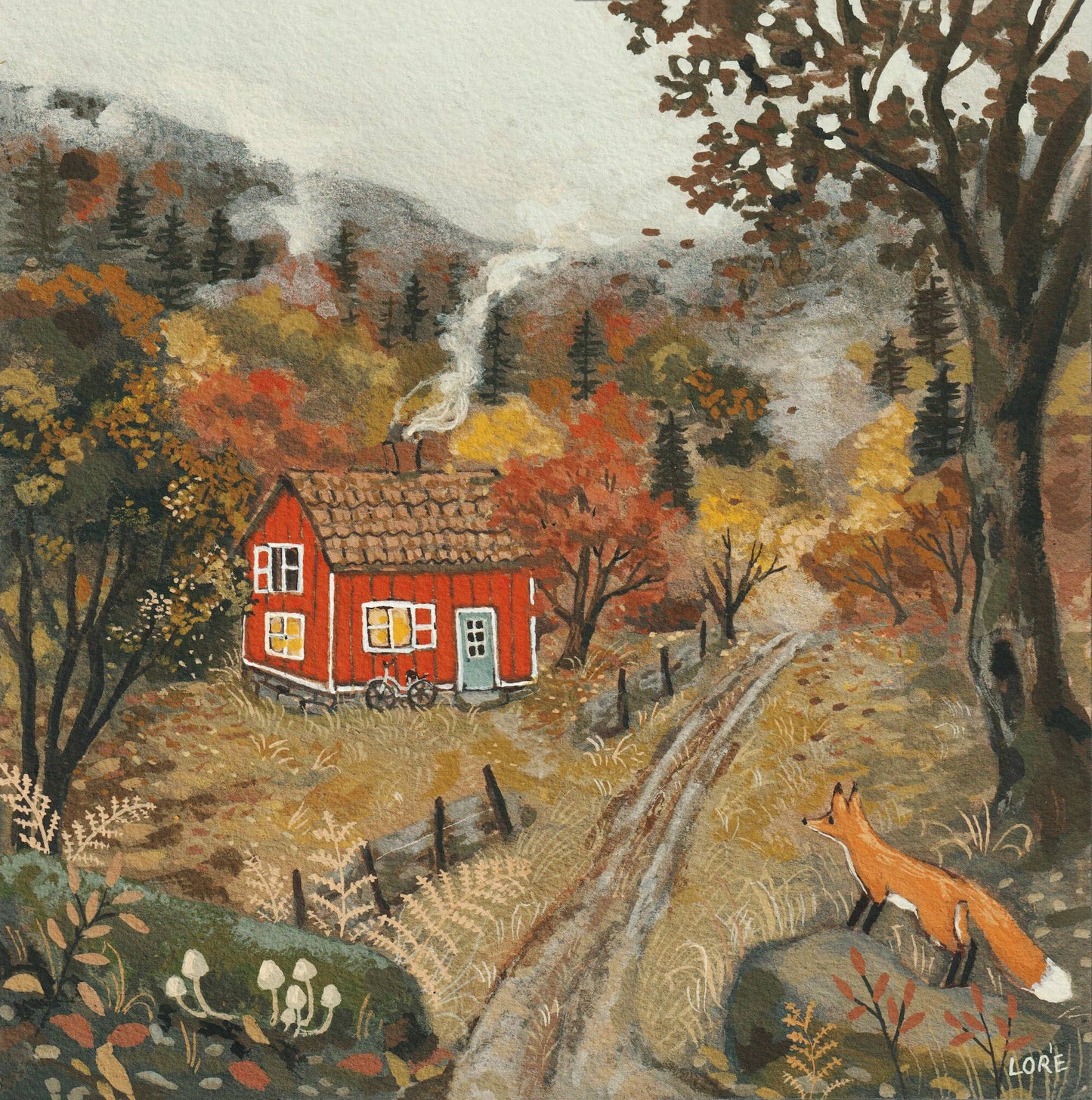 The Glen Art Print: 8x8