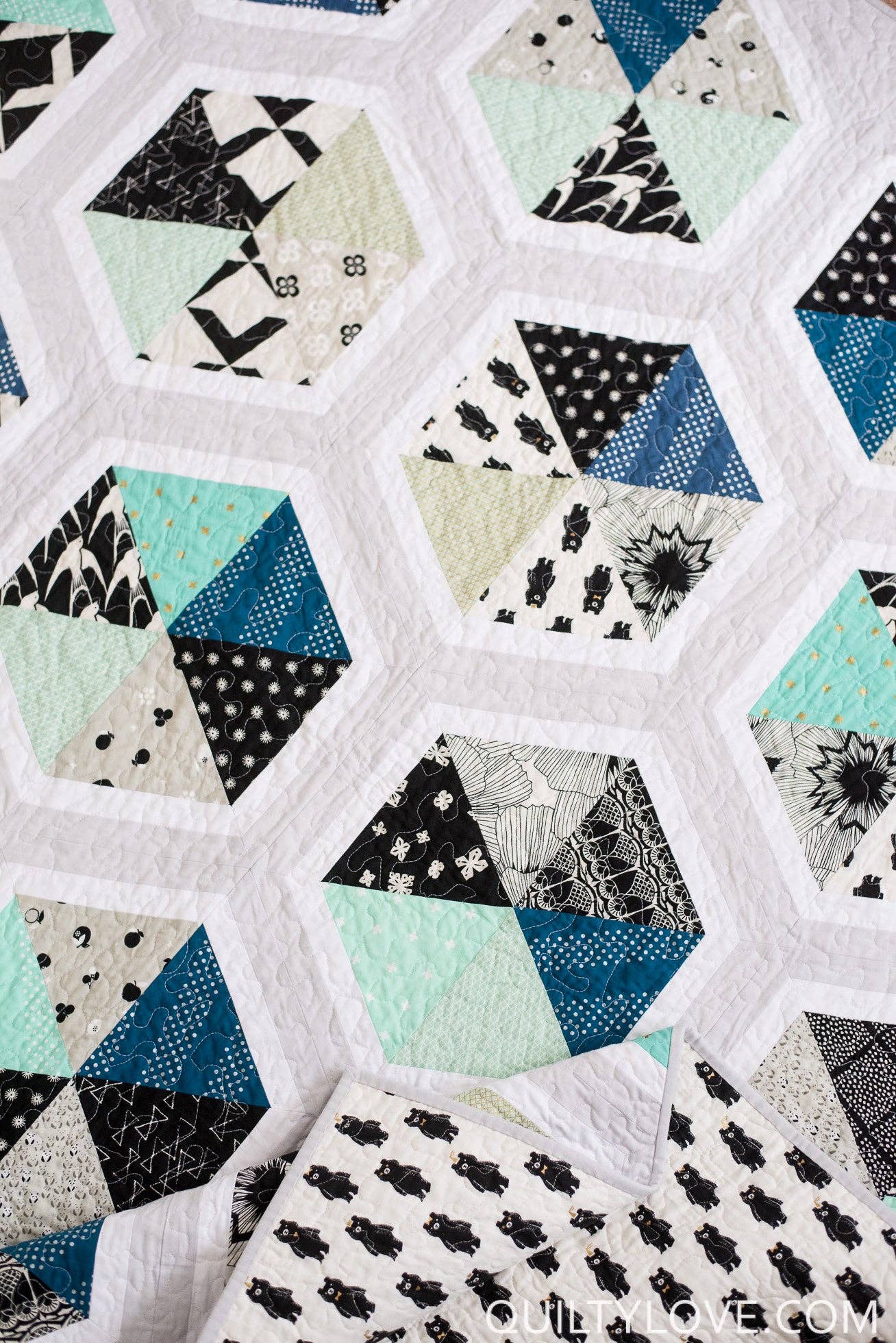Triangle Hexies PAPER quilt pattern - 2nd edition