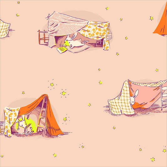 Heather Ross - Quilt Tent Blush Cotton - Heather Ross Favorites