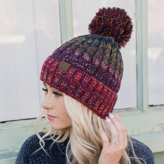 Youth/Adult C.C Park City Super Soft Acrylic Beanie in Red