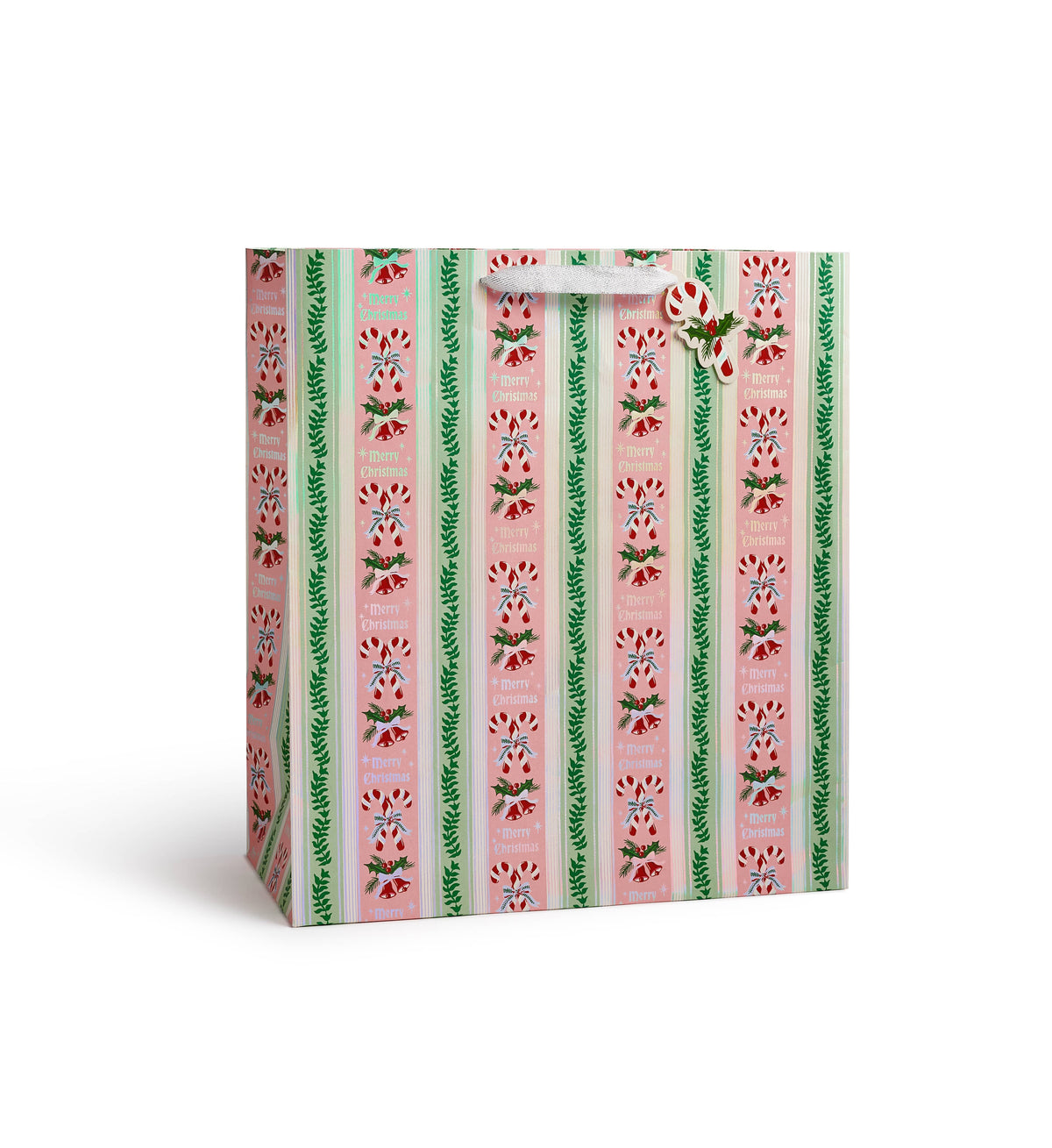 Candy Cane Stripe Gift Bag: Medium