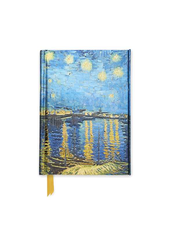 Vincent van Gogh: Starry Night over the Rhône (Foiled Pocket Journal) 4.5" x 6" lined blank book; 176 pages