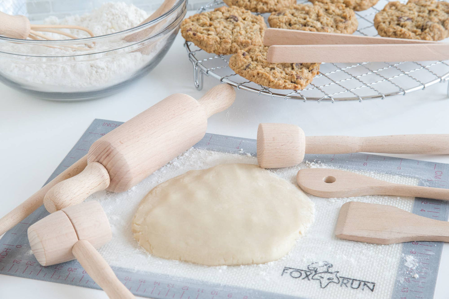 Fox Run Wooden Kitchen Tools Set, 9-Pieces