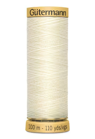 Gütermann Cotton Thread 50 100m Solid Ivory # 744491-1040